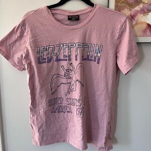 Pink Led Zeppelin t-shirt